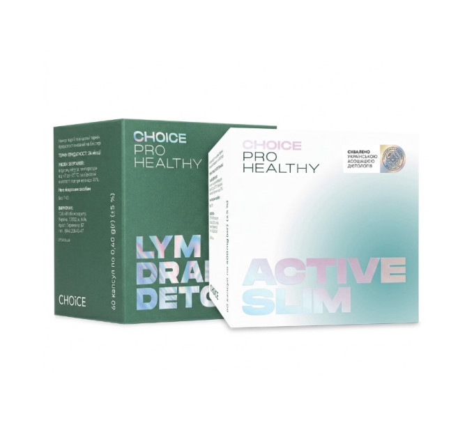 Active Slim + Lym Drain & Detox 60 от Choice — программа поддержки организма во время похудения