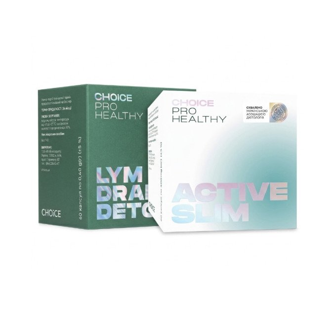 Active Slim + Lym Drain & Detox 60 от Choice — программа поддержки организма во время похудения